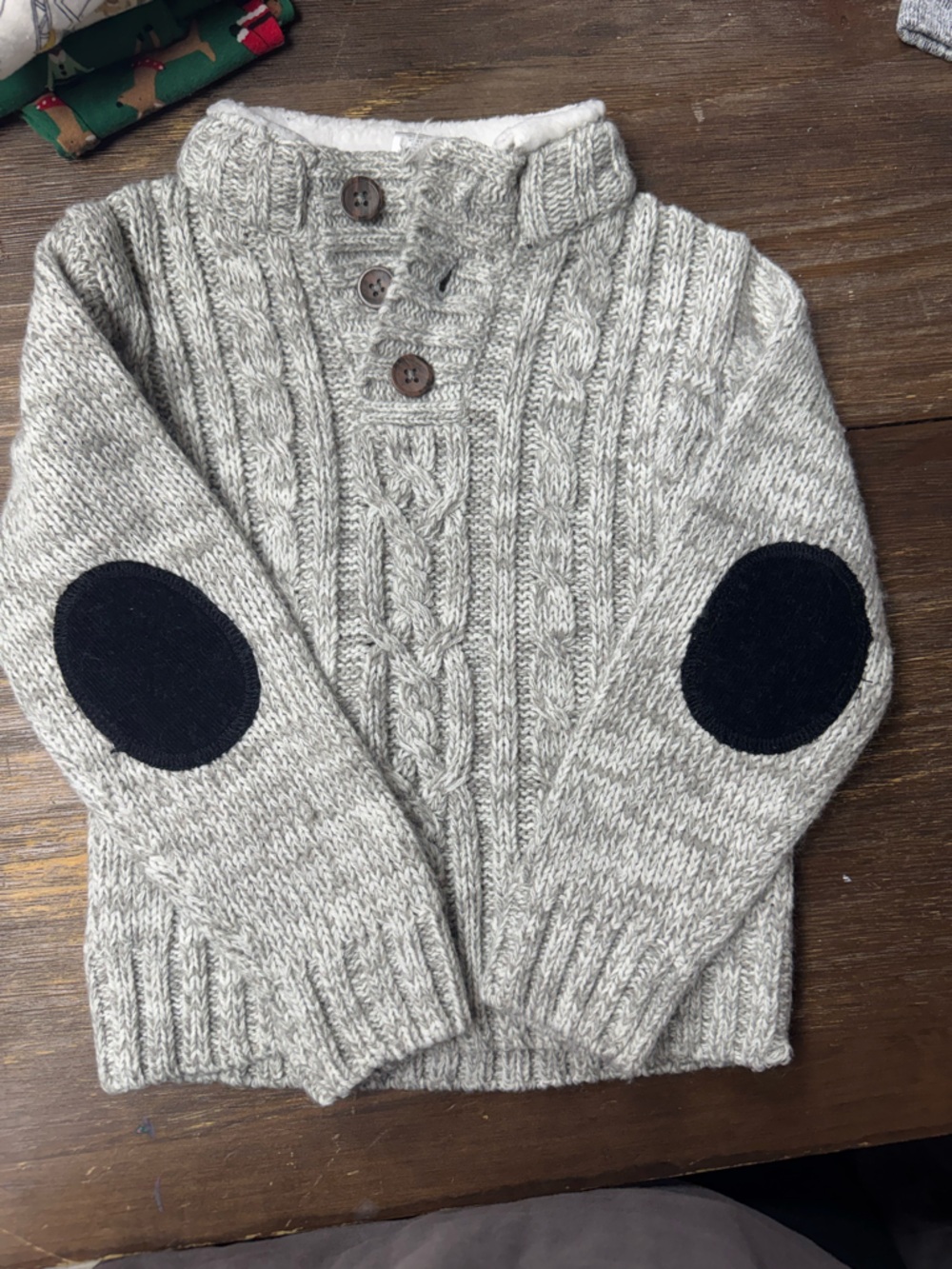 Cozy Cable Knit Cardigan - Light Gray